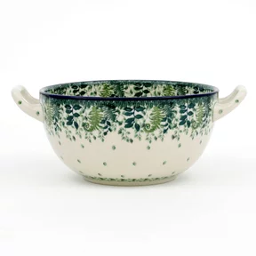 Miska fondue D02 0,7l <br> 2206X Zielone paprocie